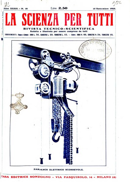 La scienza per tutti giornale popolare illustrato