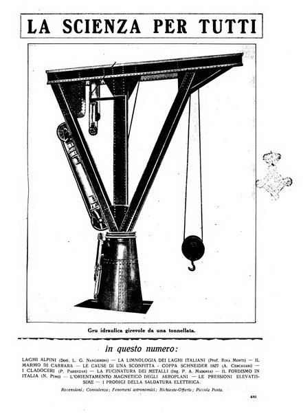 La scienza per tutti giornale popolare illustrato