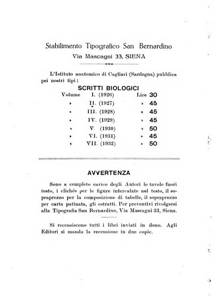 Scritti biologici raccolti da Luigi Castaldi