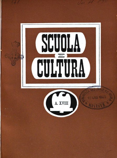 Scuola e cultura annali dell'istruzione media