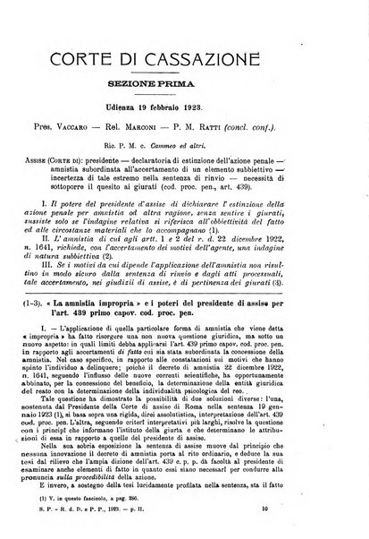 La scuola positiva rivista di diritto e procedura penale