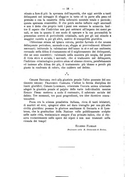 La scuola positiva rivista di diritto e procedura penale