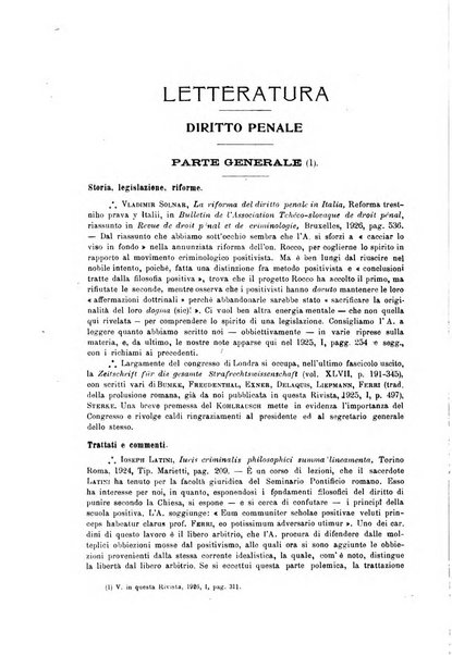 La scuola positiva rivista di diritto e procedura penale