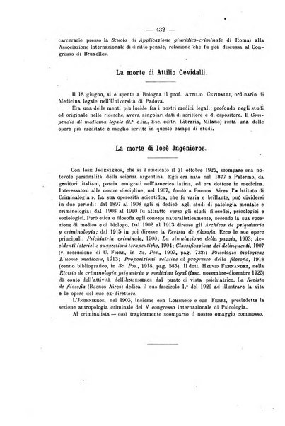 La scuola positiva rivista di diritto e procedura penale