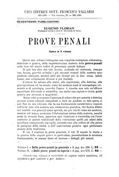 La scuola positiva rivista di diritto e procedura penale