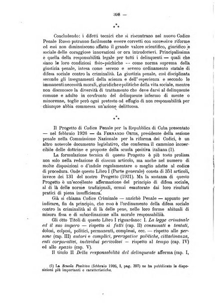 La scuola positiva rivista di diritto e procedura penale