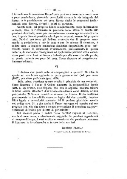 La scuola positiva rivista di diritto e procedura penale