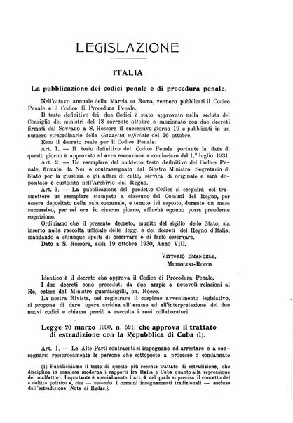 La scuola positiva rivista di diritto e procedura penale