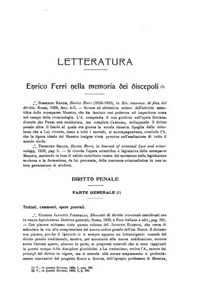 La scuola positiva rivista di diritto e procedura penale