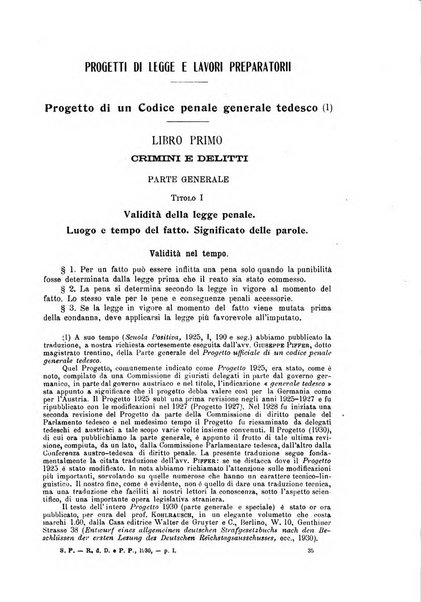 La scuola positiva rivista di diritto e procedura penale