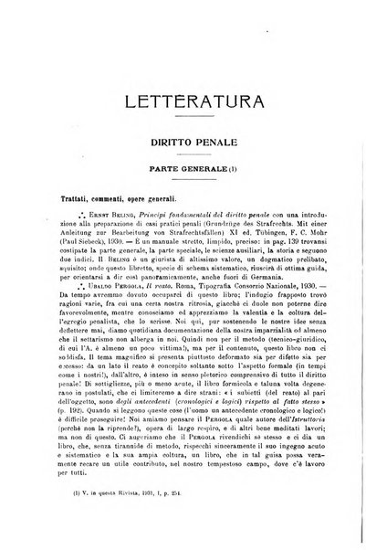 La scuola positiva rivista di diritto e procedura penale