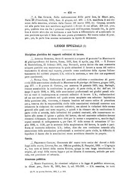 La scuola positiva rivista di diritto e procedura penale