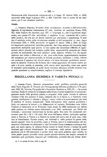 La scuola positiva rivista di diritto e procedura penale