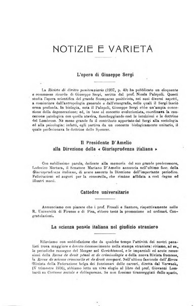 La scuola positiva rivista di diritto e procedura penale