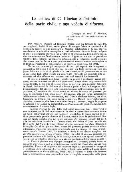 La scuola positiva rivista di diritto e procedura penale