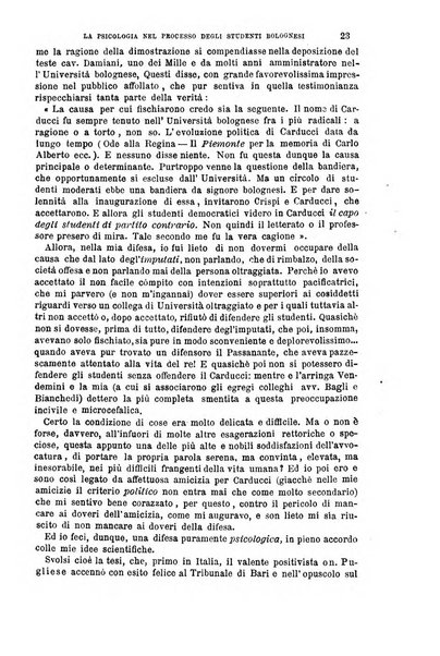 La scuola positiva nella giurisprudenza civile e penale e nella vita sociale