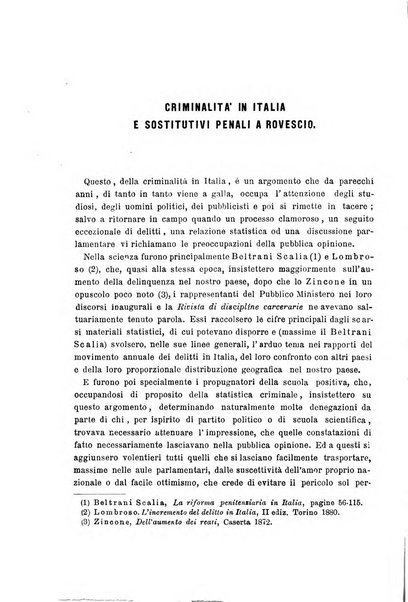 La scuola positiva nella giurisprudenza civile e penale e nella vita sociale