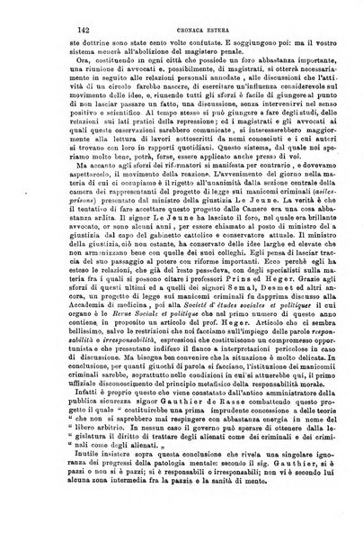 La scuola positiva nella giurisprudenza civile e penale e nella vita sociale