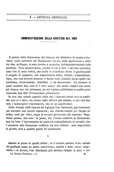 La scuola positiva nella giurisprudenza civile e penale e nella vita sociale