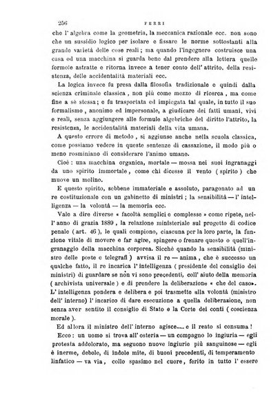 La scuola positiva nella giurisprudenza civile e penale e nella vita sociale