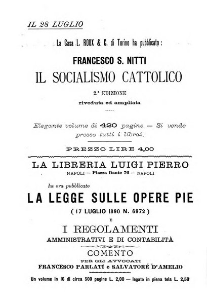 La scuola positiva nella giurisprudenza civile e penale e nella vita sociale