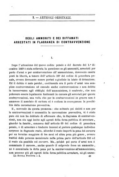 La scuola positiva nella giurisprudenza civile e penale e nella vita sociale