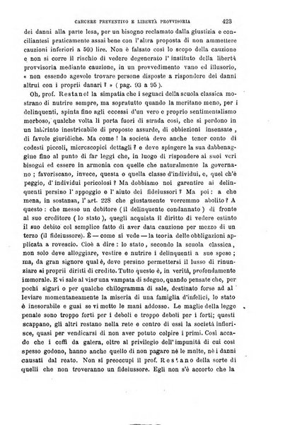 La scuola positiva nella giurisprudenza civile e penale e nella vita sociale