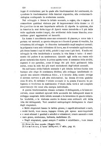 La scuola positiva nella giurisprudenza civile e penale e nella vita sociale