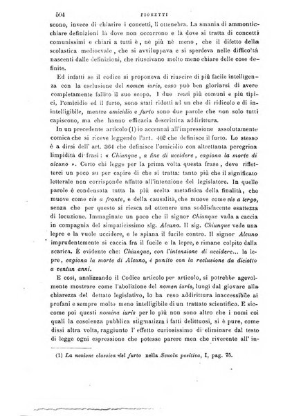 La scuola positiva nella giurisprudenza civile e penale e nella vita sociale