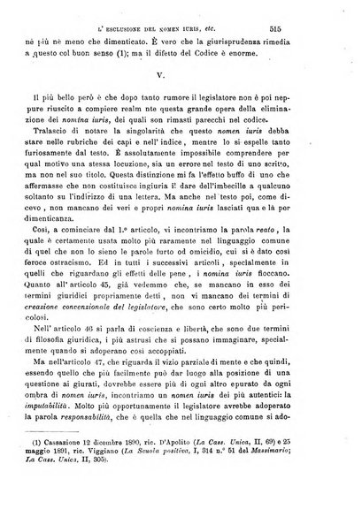 La scuola positiva nella giurisprudenza civile e penale e nella vita sociale