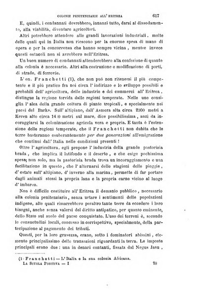 La scuola positiva nella giurisprudenza civile e penale e nella vita sociale