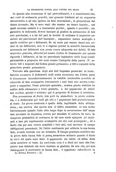 La scuola positiva nella giurisprudenza civile e penale e nella vita sociale