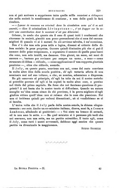 La scuola positiva nella giurisprudenza civile e penale e nella vita sociale