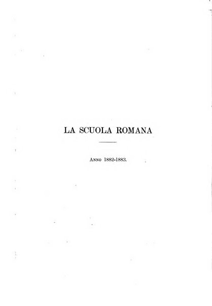 La scuola romana foglio periodico di letteratura e di arte