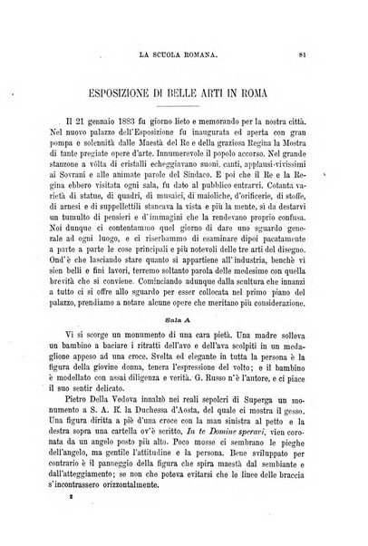 La scuola romana foglio periodico di letteratura e di arte