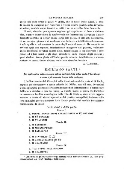 La scuola romana foglio periodico di letteratura e di arte