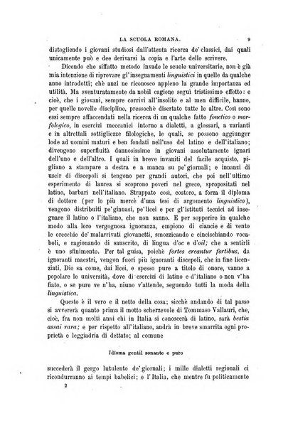 La scuola romana foglio periodico di letteratura e di arte