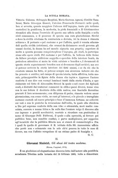 La scuola romana foglio periodico di letteratura e di arte