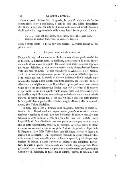 La scuola romana foglio periodico di letteratura e di arte