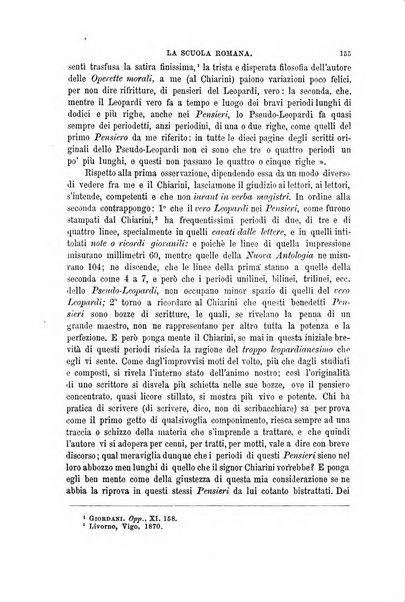 La scuola romana foglio periodico di letteratura e di arte