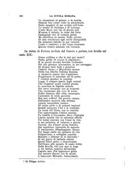 La scuola romana foglio periodico di letteratura e di arte