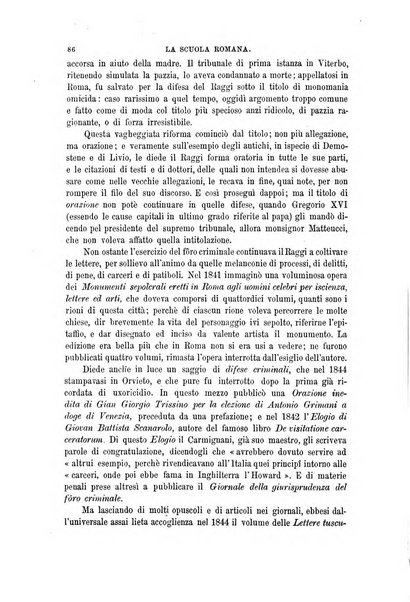 La scuola romana foglio periodico di letteratura e di arte