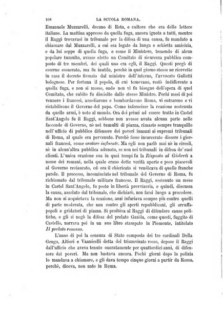 La scuola romana foglio periodico di letteratura e di arte