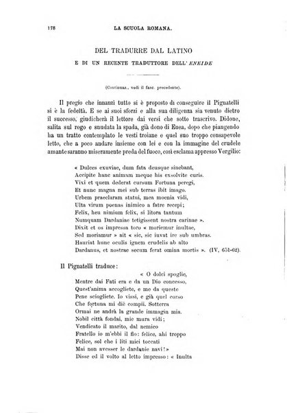 La scuola romana foglio periodico di letteratura e di arte