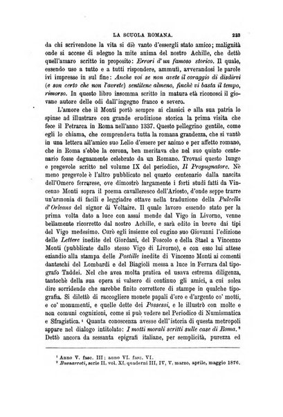 La scuola romana foglio periodico di letteratura e di arte