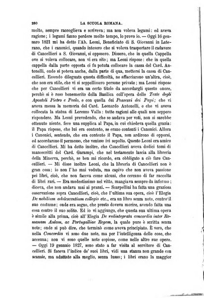 La scuola romana foglio periodico di letteratura e di arte