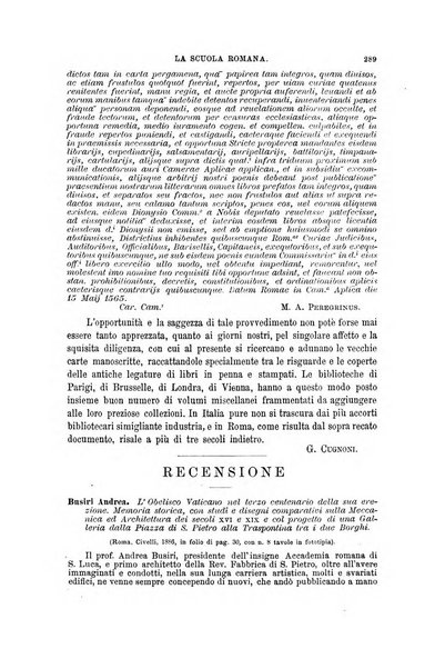 La scuola romana foglio periodico di letteratura e di arte