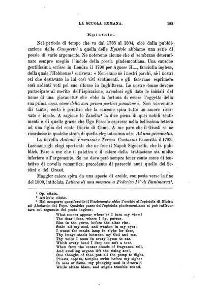 La scuola romana foglio periodico di letteratura e di arte