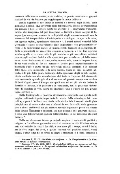 La scuola romana foglio periodico di letteratura e di arte