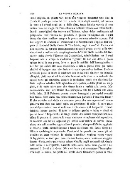 La scuola romana foglio periodico di letteratura e di arte